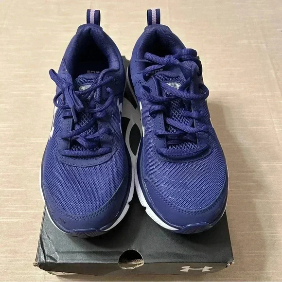 Size 6.5: Blue/Purple Under Armour Charged Assert 10 Women’s Sneakers, New - Picture 4 of 8